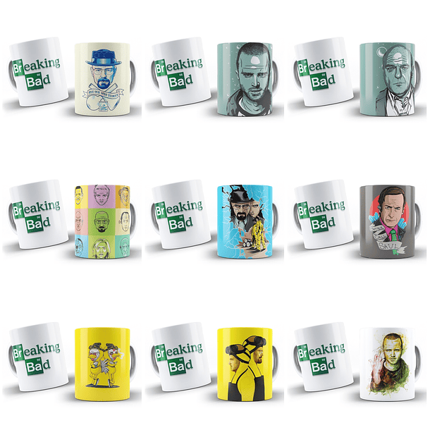 25 Artes para Caneca Breaking Ded Arquivo Editável 3