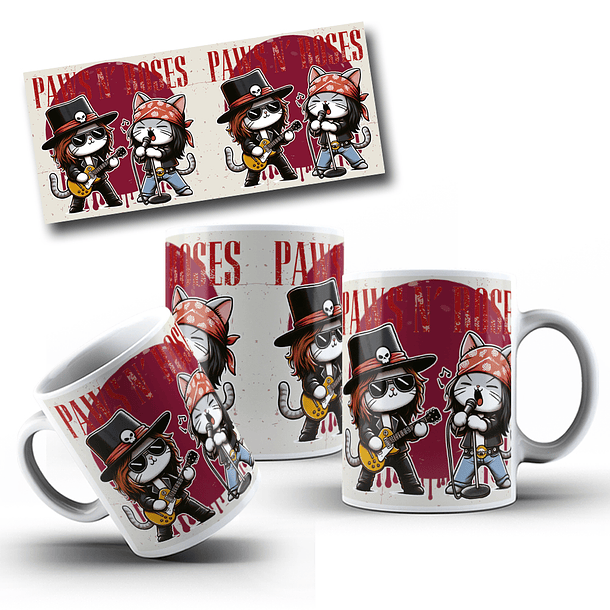 10 Artes para Caneca Gatinhos Cute Arquivo Editável 1