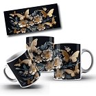 12 Artes para Caneca Borboleta 3d Arquivo em Jpg 3