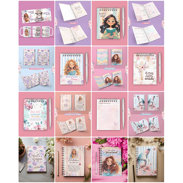 Kit Digital e Arquivo para encadernação Seja Forte e Corajosa em Pdf 1