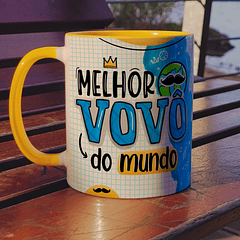 Arte Caneca Melhor Vovô do Mundo Dia dos Avós Arquivo Png