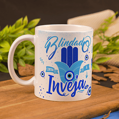 Arte Caneca Blindado Contra Inveja Arquivo Png