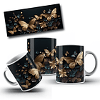 12 Artes para Caneca Borboleta 3d Arquivo em Jpg 11