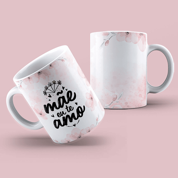 Arte Caneca Mãe Eu Te Amo Arquivo Png