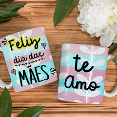 Arte Caneca Feliz Dia Das Mães Te Amo Arquivo Png