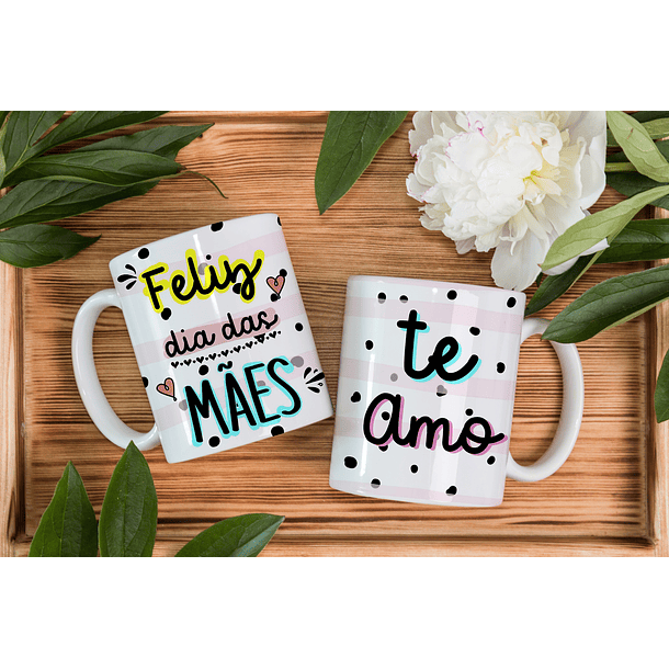 Arte Caneca Feliz Dia Das Mães Te Amo Arquivo Png 2