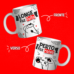 Arte Caneca Longe Faz Falta Perto Faz Raiva Arquivo Png