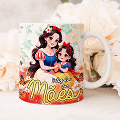 Arte Caneca Feliz Dia Das Mães Princesa Branca De Neve Arquivo Png