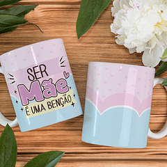 Arte Caneca Ser Mãe É Uma Benção Arquivo Png