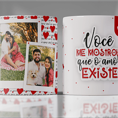 Arte Caneca Você Me Mostrou Que O Amor Existe Arquivo Png