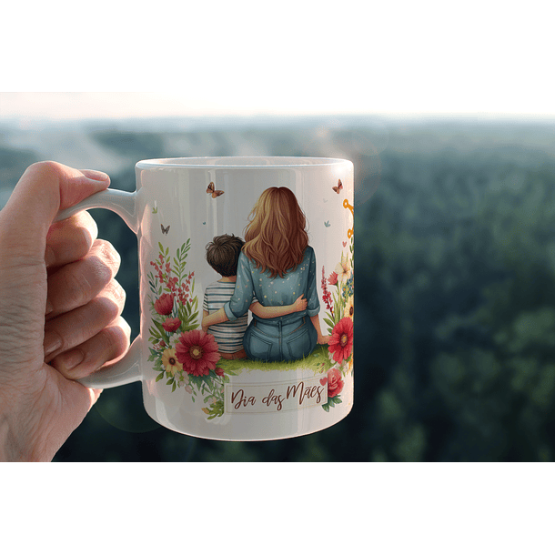 Arte Caneca Dia Das Mães Arquivo Png