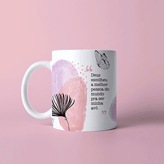 Arte Caneca Deus Escolheu A Melhor Pessoa Do Mundo Pra Ser Minha Avó Arquivo Png