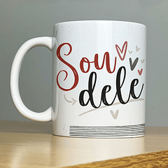 Arte Caneca Amor Para Vida Toda Sou Dele Arquivo Png