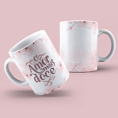 Arte Caneca O Amor Mais Doce Arquivo Png