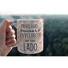 Arte Caneca Privilegio Mesmo É Envelhecer Ao Seu Lado Arquivo Png 1