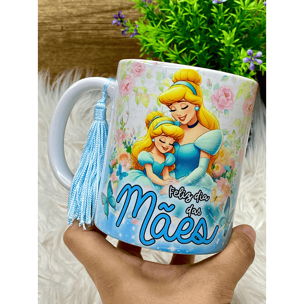 Arte Caneca Feliz Dia Das Mães Princesa Mulan Arquivo Png