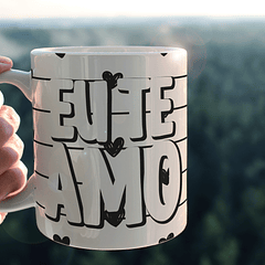 Arte Caneca Você É Meu Mundo Eu Te Amo Arquivo Png