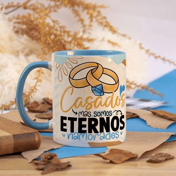 Arte Caneca Casados Mas Somos Eternos Namorados Arquivo Png 1