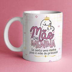 Arte Caneca Mãe De Menina Se Sente Uma Rainha Pois É Mãe de Princesa Arquivo Png