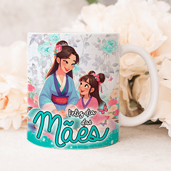 Arte Caneca Feliz Dia Das Mães Princesa Mulan Arquivo Png