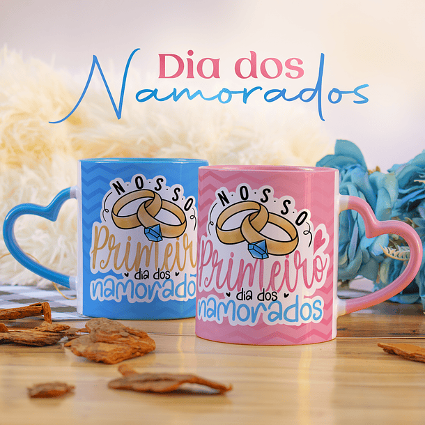 Arte Caneca Nosso Primeiro Dia Dos Namorados Arquivo Png 3