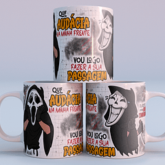 Arte Caneca Hummm, Que Audácia E Na Minha Presença Vou Logo Fazer A Sua Passagem Arquivo Png