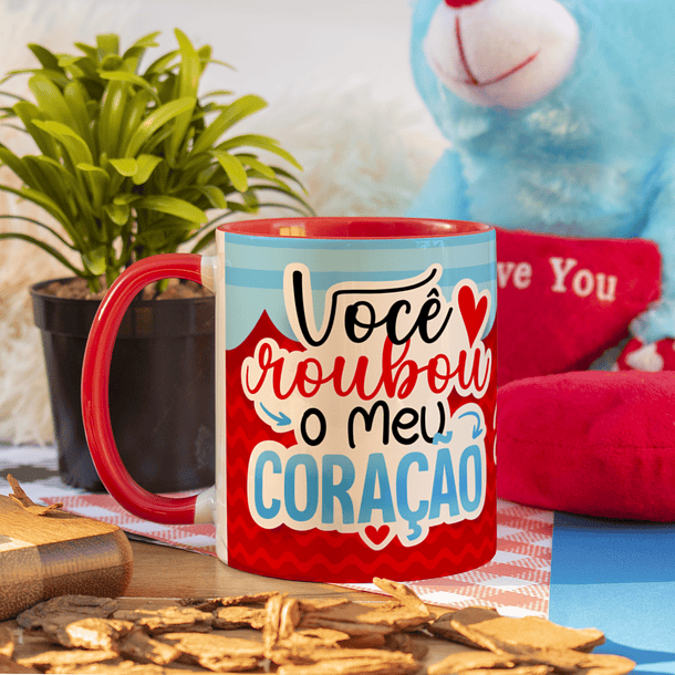 Arte Caneca Você Roubou O Meu Coração Arquivo Png