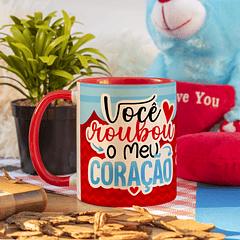 Arte Caneca Você Roubou O Meu Coração Arquivo Png