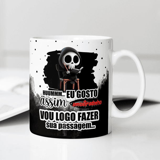 Arte Caneca Huummm.... Eu Gosto Assim Amostradinho Vou Logo Fazer Sua Passagem Arquivo Png