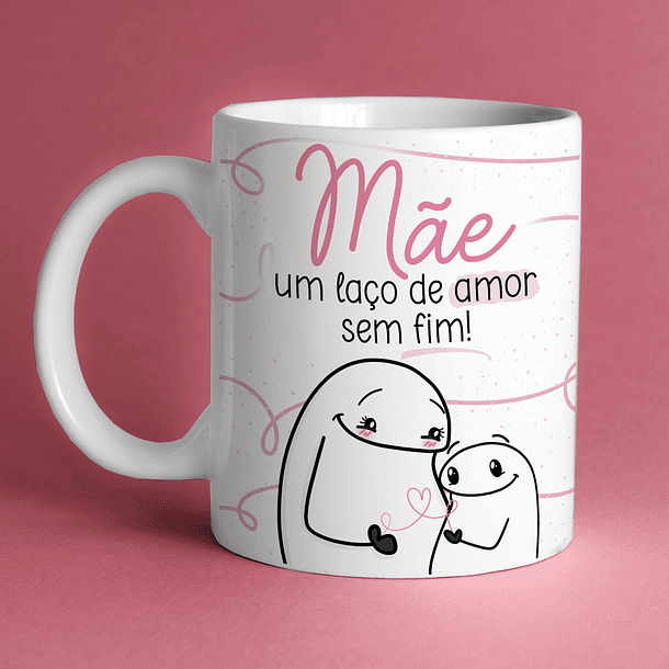 Arte Caneca Mãe Um Laço de Amor Sem Fim! Arquivo Png