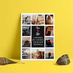 Arte Quadro dia dos Namorados A Medida Do Amor É Amar Sem Medidas Arquivo Png