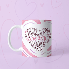 Arte Caneca Mãe Mãe Mãe Eu Te Amo Arquivo Png