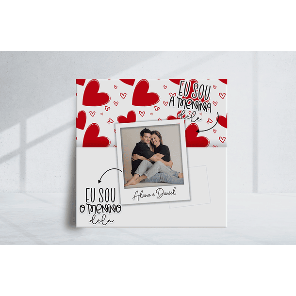 Arte Azulejo Eu Sou A Menina Dele Eu Sou O Menino Dela  Arquivo Png