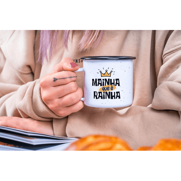 Arte Caneca Mainha Que é Rainha Arquivo Png