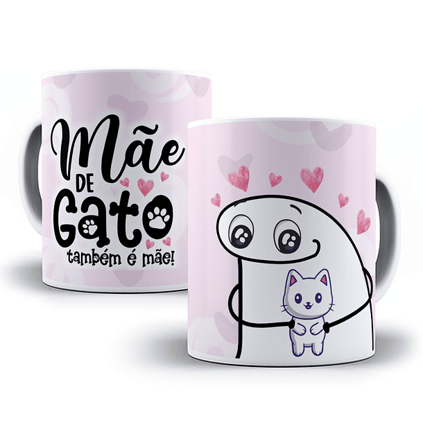 Arte Caneca Mãe De Gato Também É Mãe! Arquivo Png