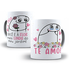 Arte Caneca Mãe Você É A Flor Mais Linda Do Meu Jardim! Te Amo Arquivo Png