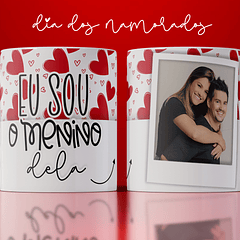 Arte Caneca Eu Sou O Menino Dela Arquivo Png