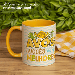Arte Caneca Avós Vocês São Os Melhores Arquivo Png