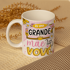 Arte Caneca Es Uma Grande Mãe E Uma Super Vovó Arquivo Png