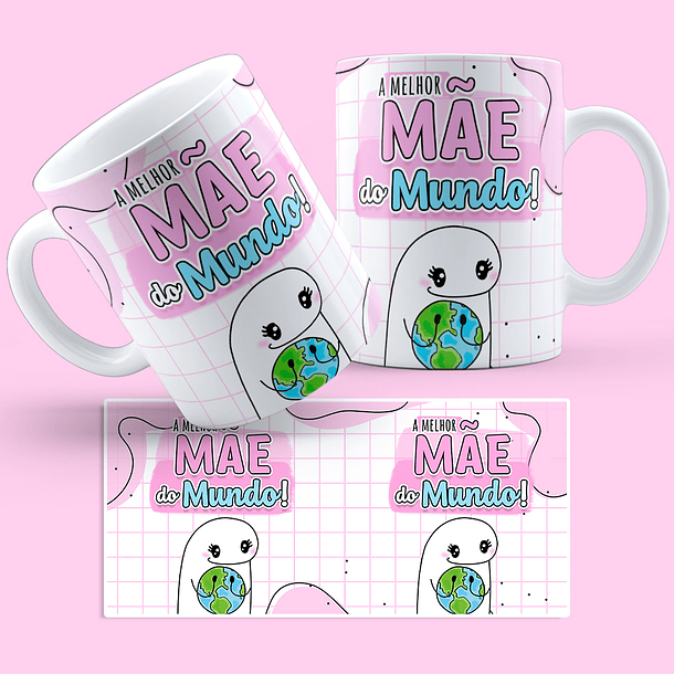 Arte Caneca A Melhor Mãe Do Mundo! Arquivo Png
