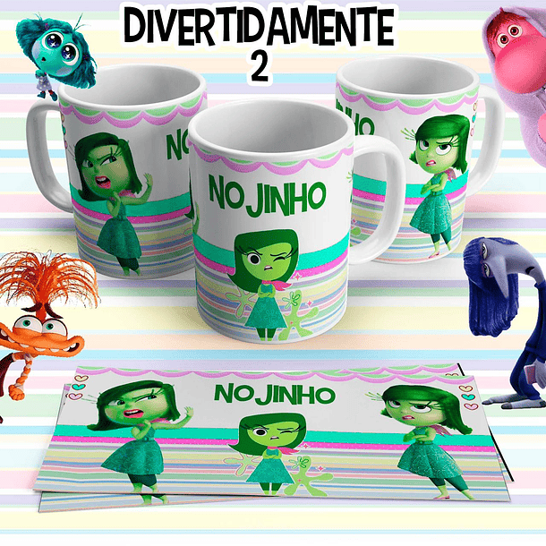 10 Artes para Caneca Divertidamente 2 em Arquivo Editável 5