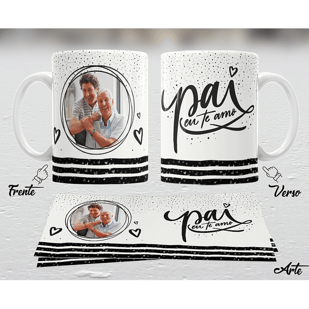 10 Artes para Caneca Dia dos Pais em Arquivo Editável 7