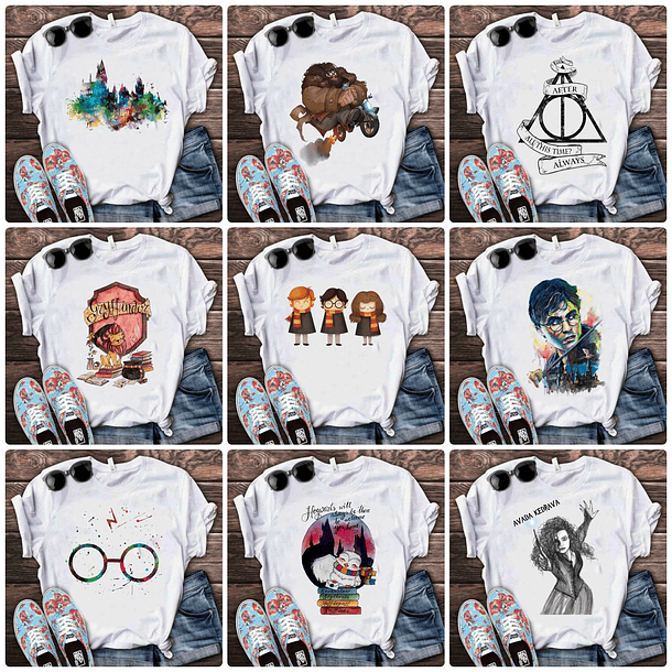 64 Artes para Camisa Harry Potter Arquivo em Png 3