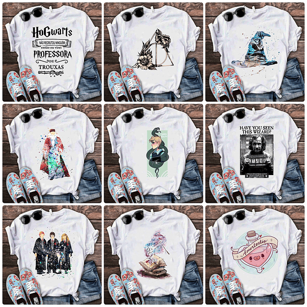 64 Artes para Camisa Harry Potter Arquivo em Png 4