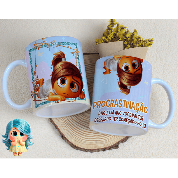 16 Artes para Caneca Divertidamente Sentimentos Arquivo Editável  2