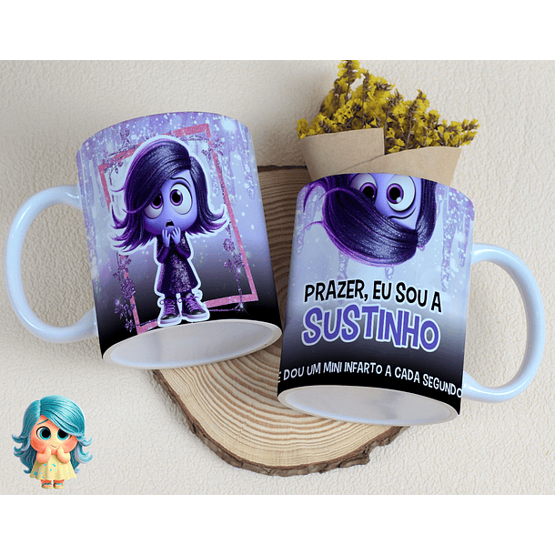 16 Artes para Caneca Divertidamente Sentimentos Arquivo Editável  4