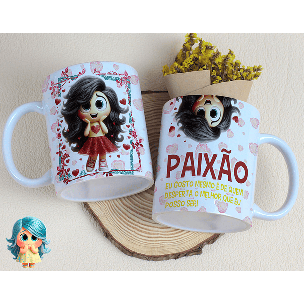 16 Artes para Caneca Divertidamente Sentimentos Arquivo Editável  5