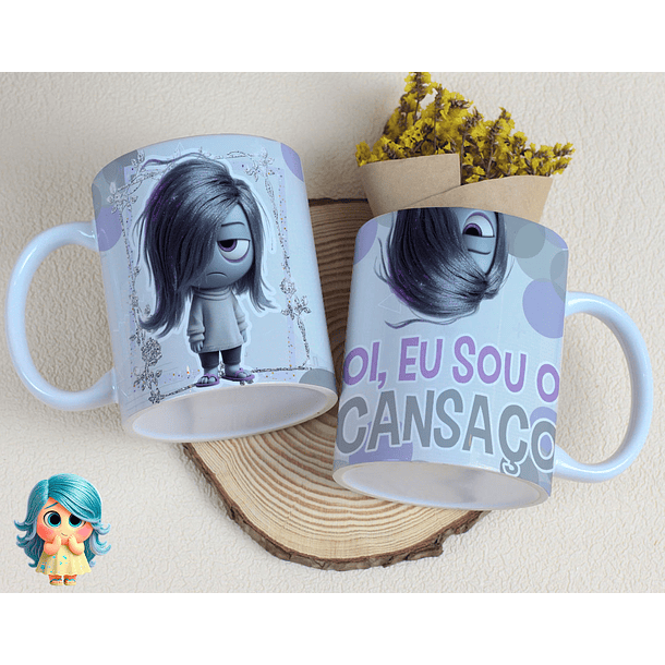 16 Artes para Caneca Divertidamente Sentimentos Arquivo Editável  13