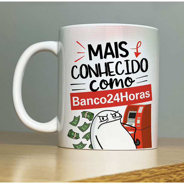 Arte Caneca Mais Conhecido Como Banco 24 Horas Arquivo Png