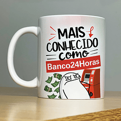 Arte Caneca Mais Conhecido Como Banco 24 Horas Arquivo Png